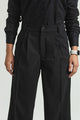 Wide Leg High Waist Trousers - Black