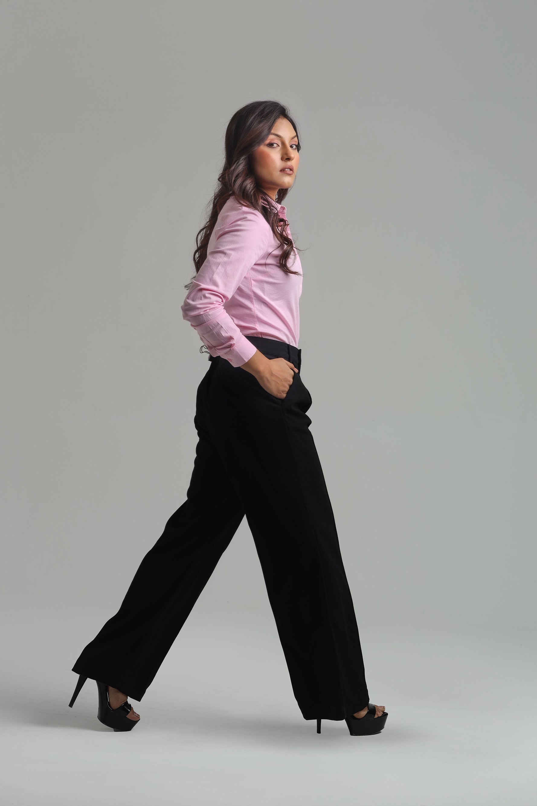 Image of Cotton Blend Regular Fit Shirt