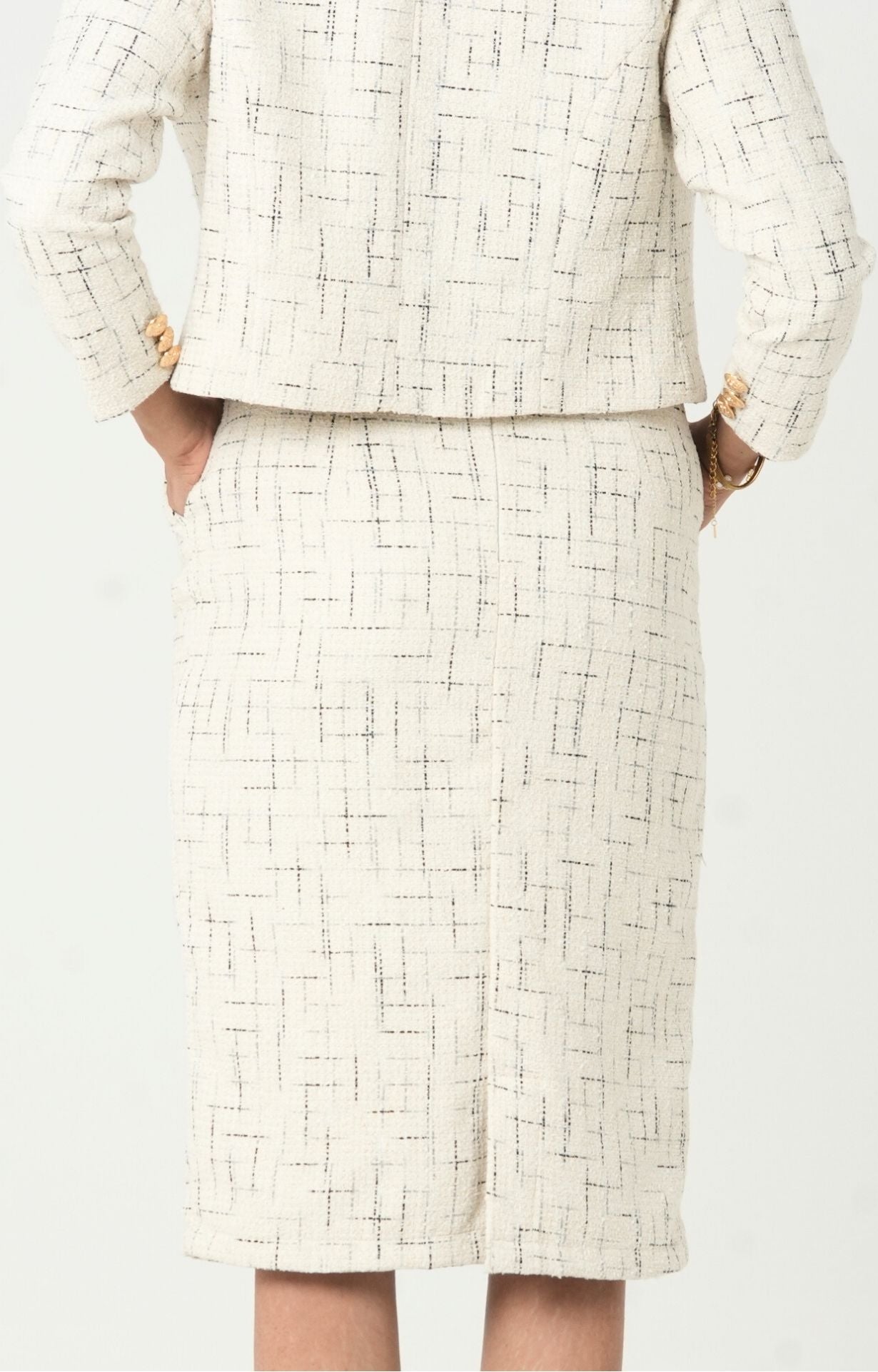 Image of The Morning Light Tweed Long Skirt