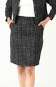 The Nightfall Tweed Short Skirt