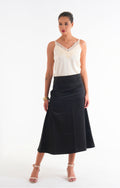 Satin Midi Skirt