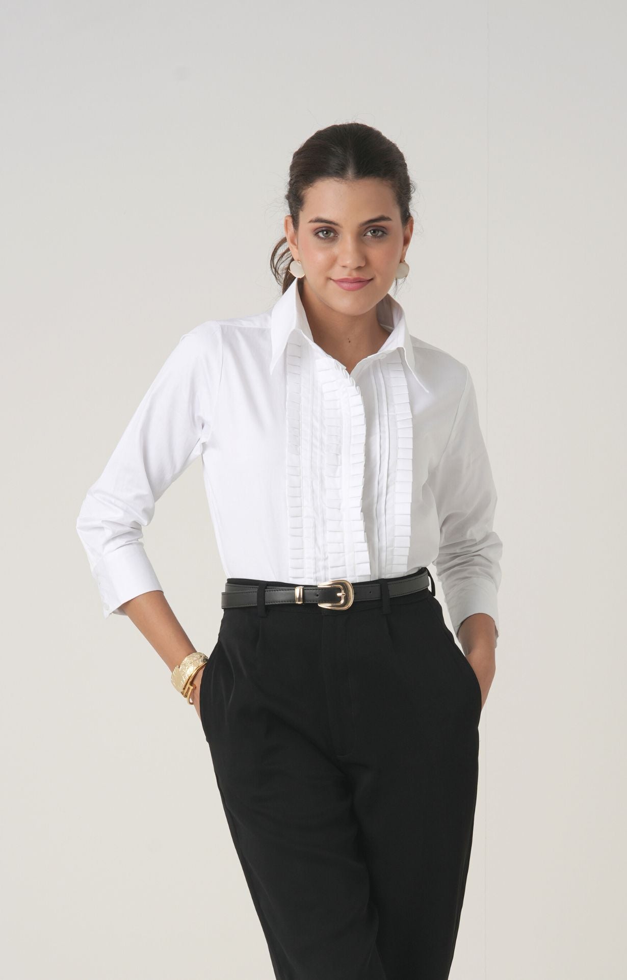 The Structured Pintex Shirt