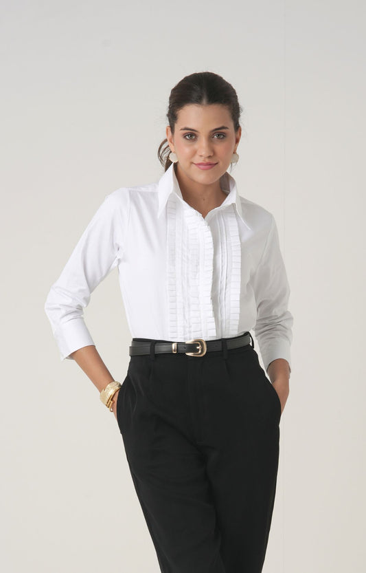The Structured Pintex Shirt