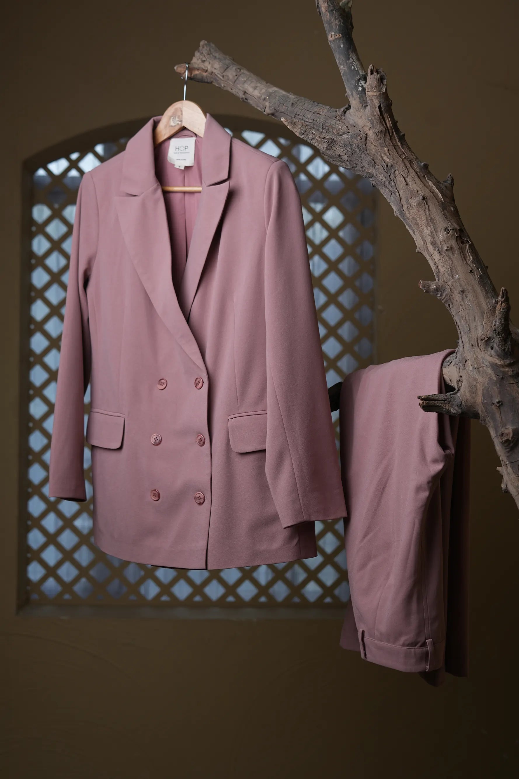 Oversized Blazers -Dusty Pink