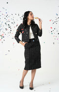 The Nightfall Tweed Long Skirt