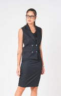 The Sharpline Waistcoat - Black
