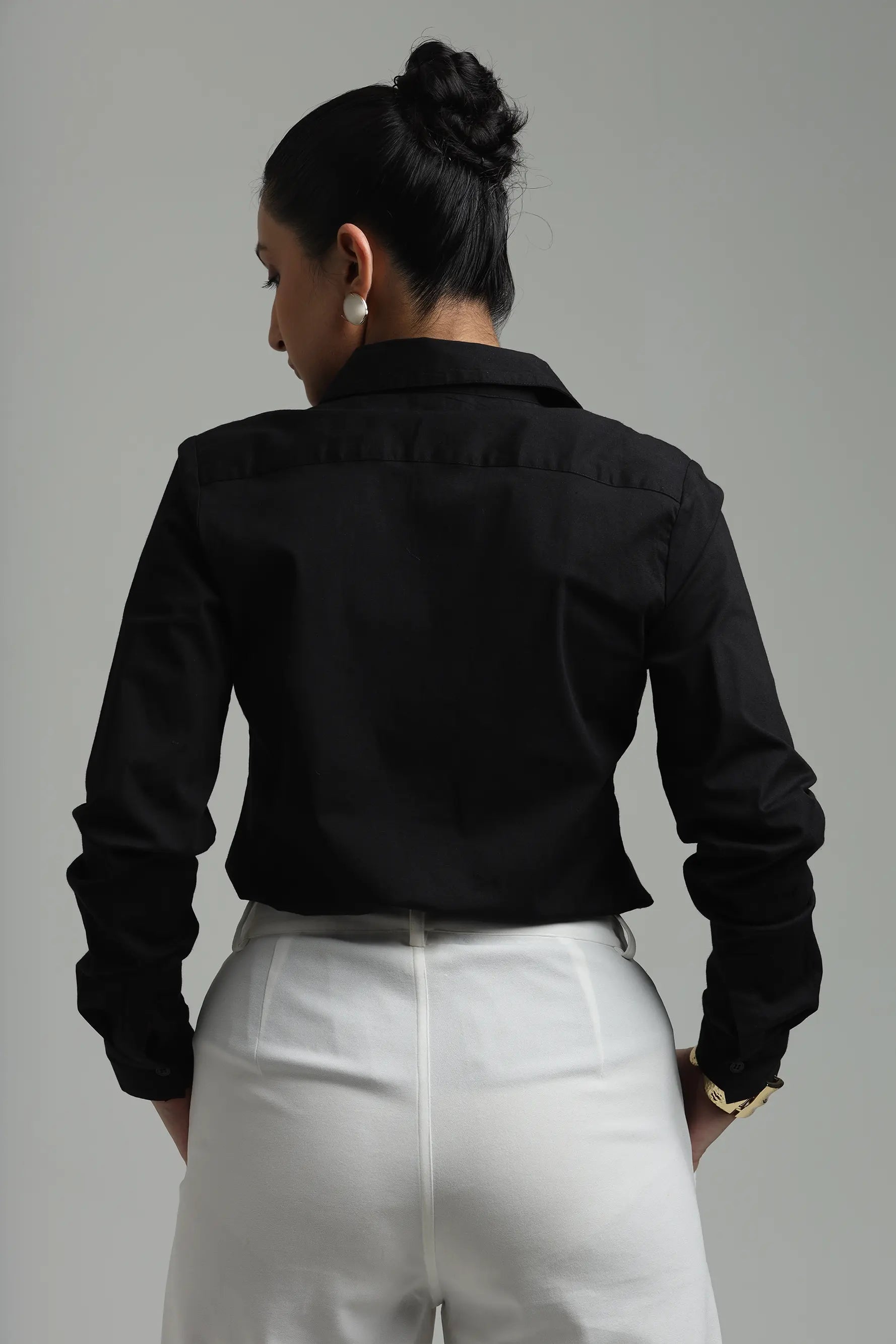 Image of Cotton Blend Regular Fit Shirt