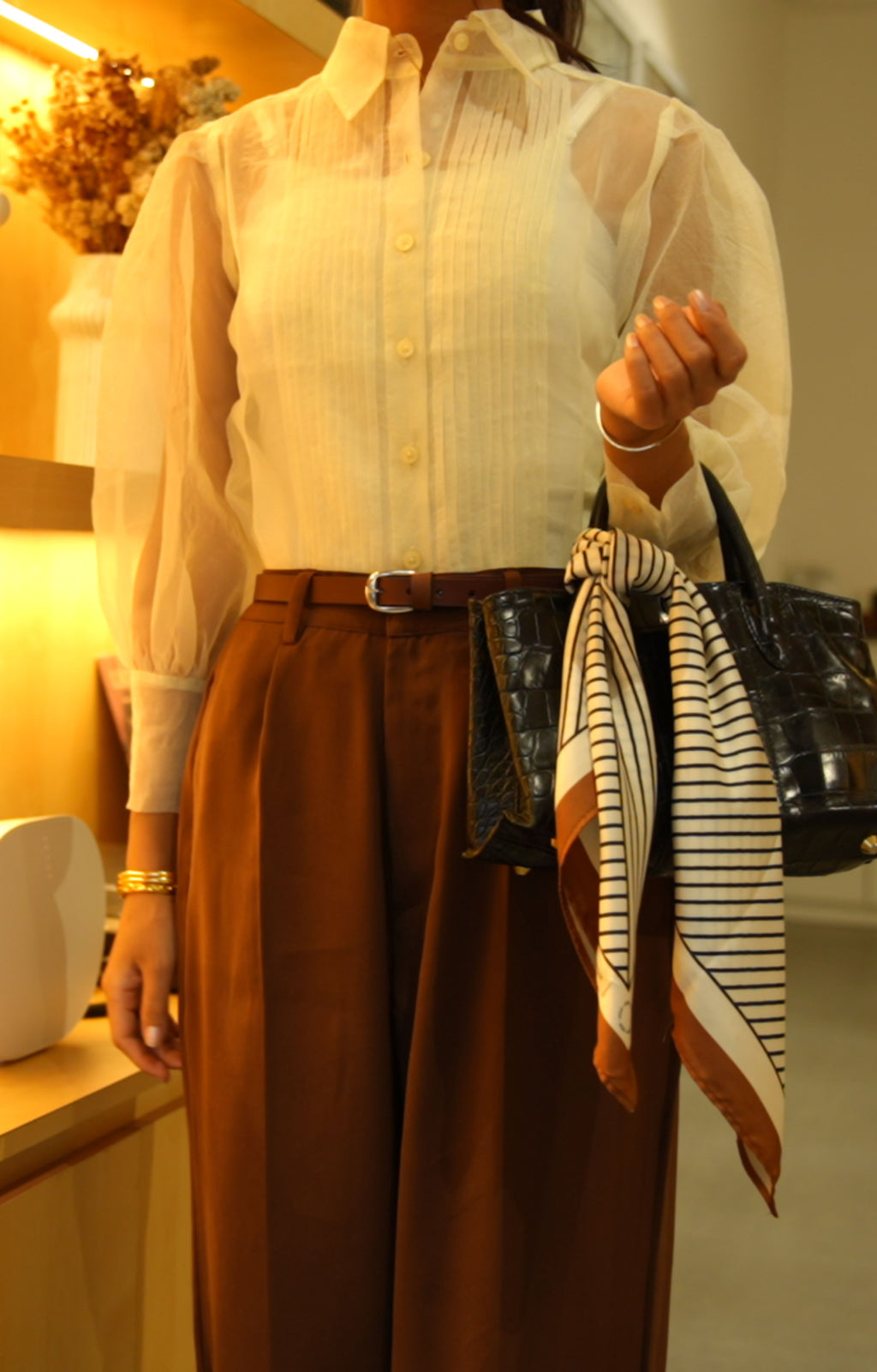 The Sheer Pintex Shirt