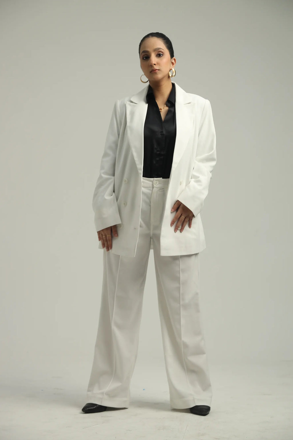 Oversized Blazers - White