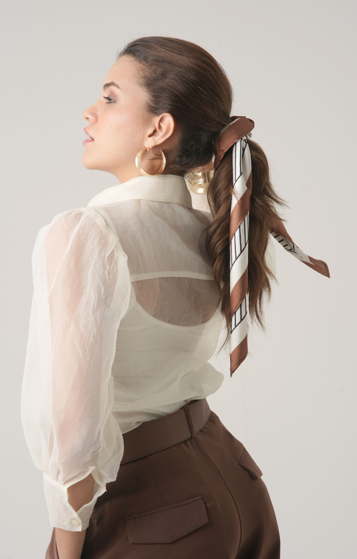 The Coffee Stripe Scarf