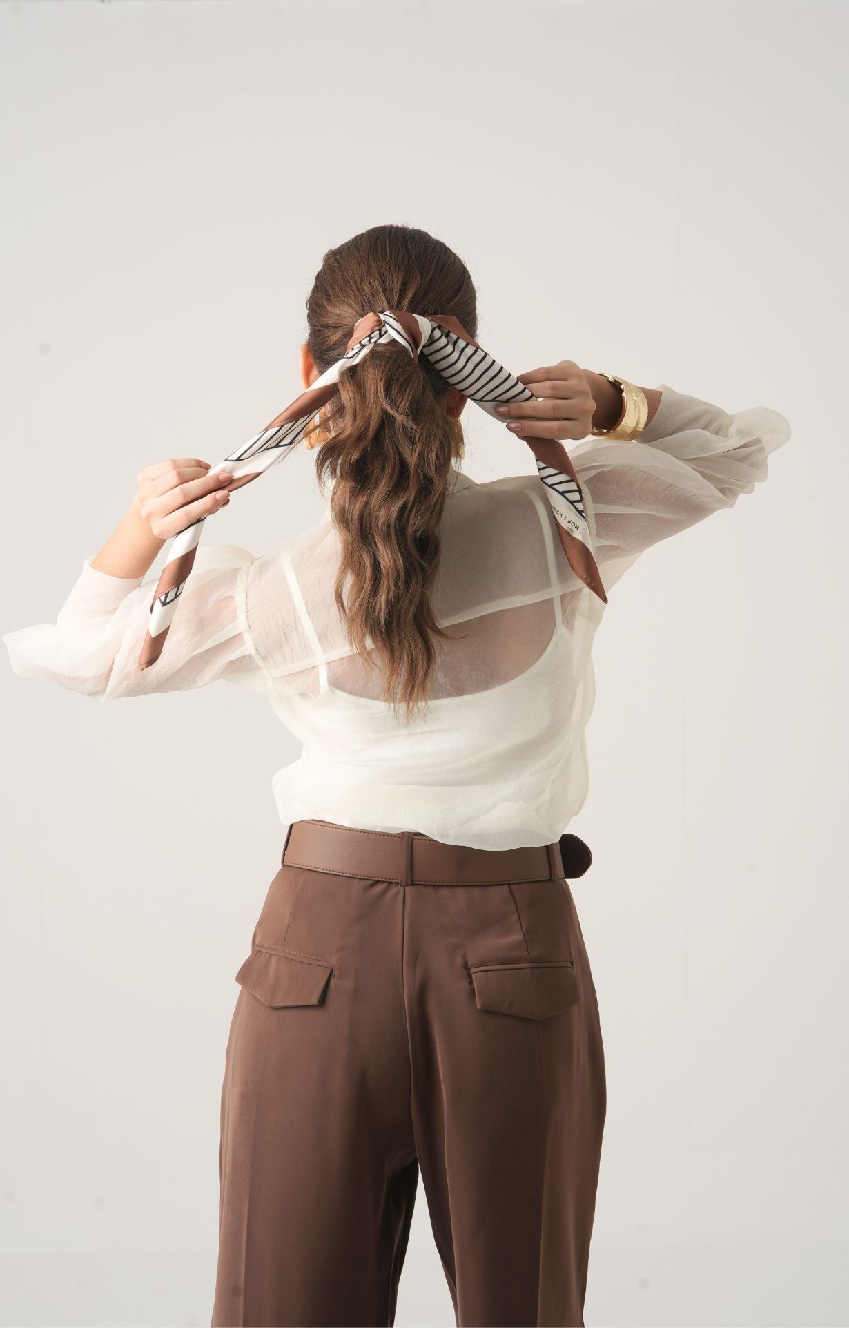 The Coffee Stripe Scarf