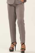 Signature Straight Fit Medium Waist Trousers – Ashen (Grey)
