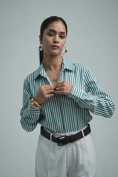 Stripped Cotton Shirt