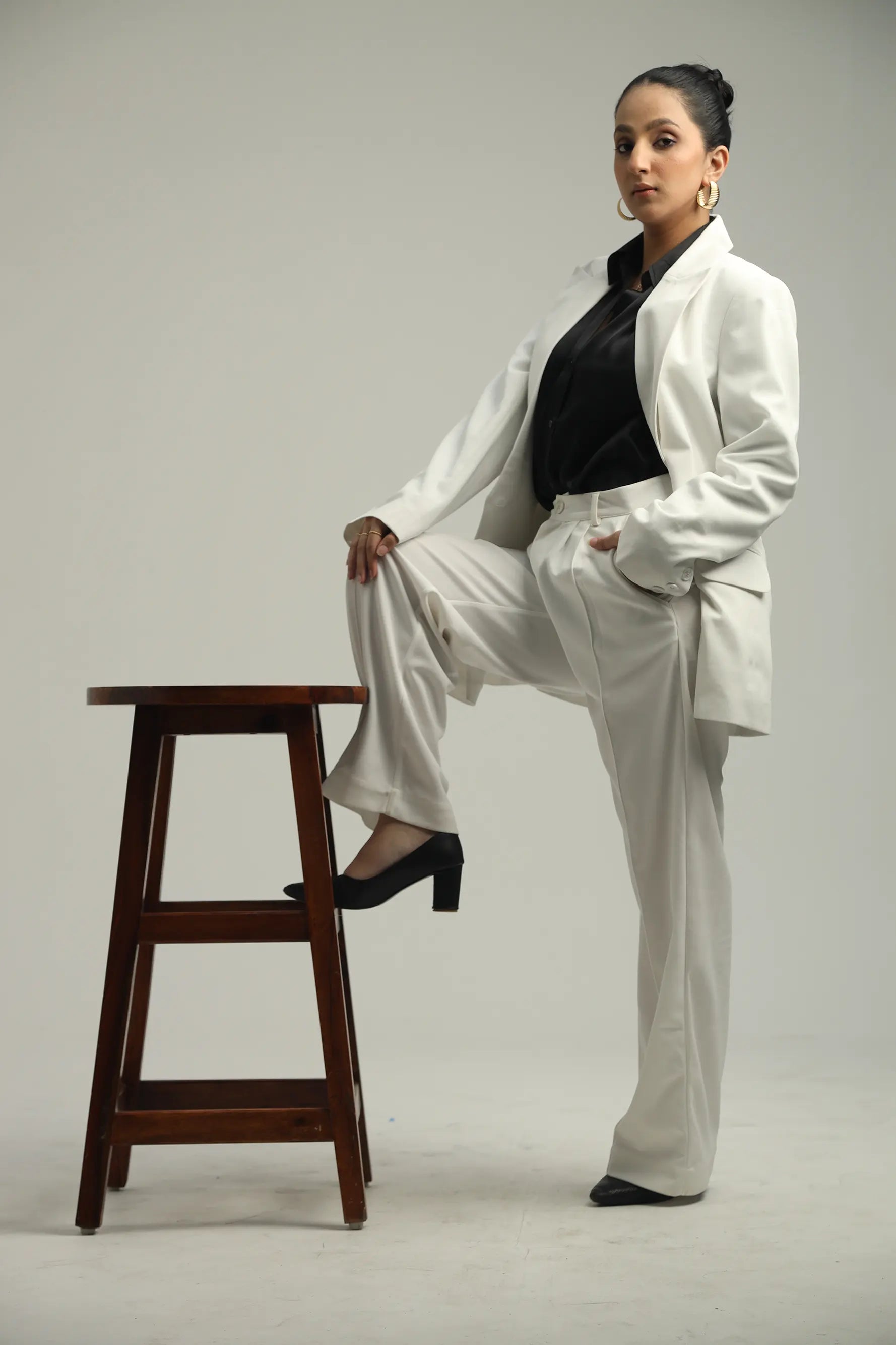 Image of Oversized Blazers - White