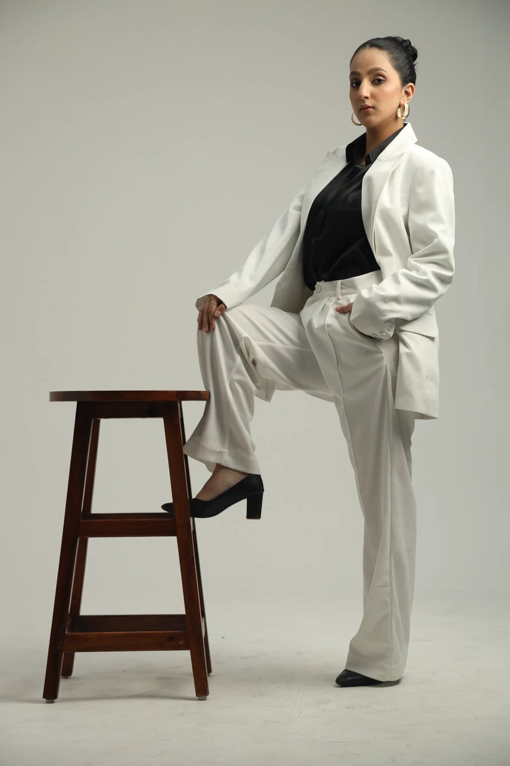Oversized Blazers - White