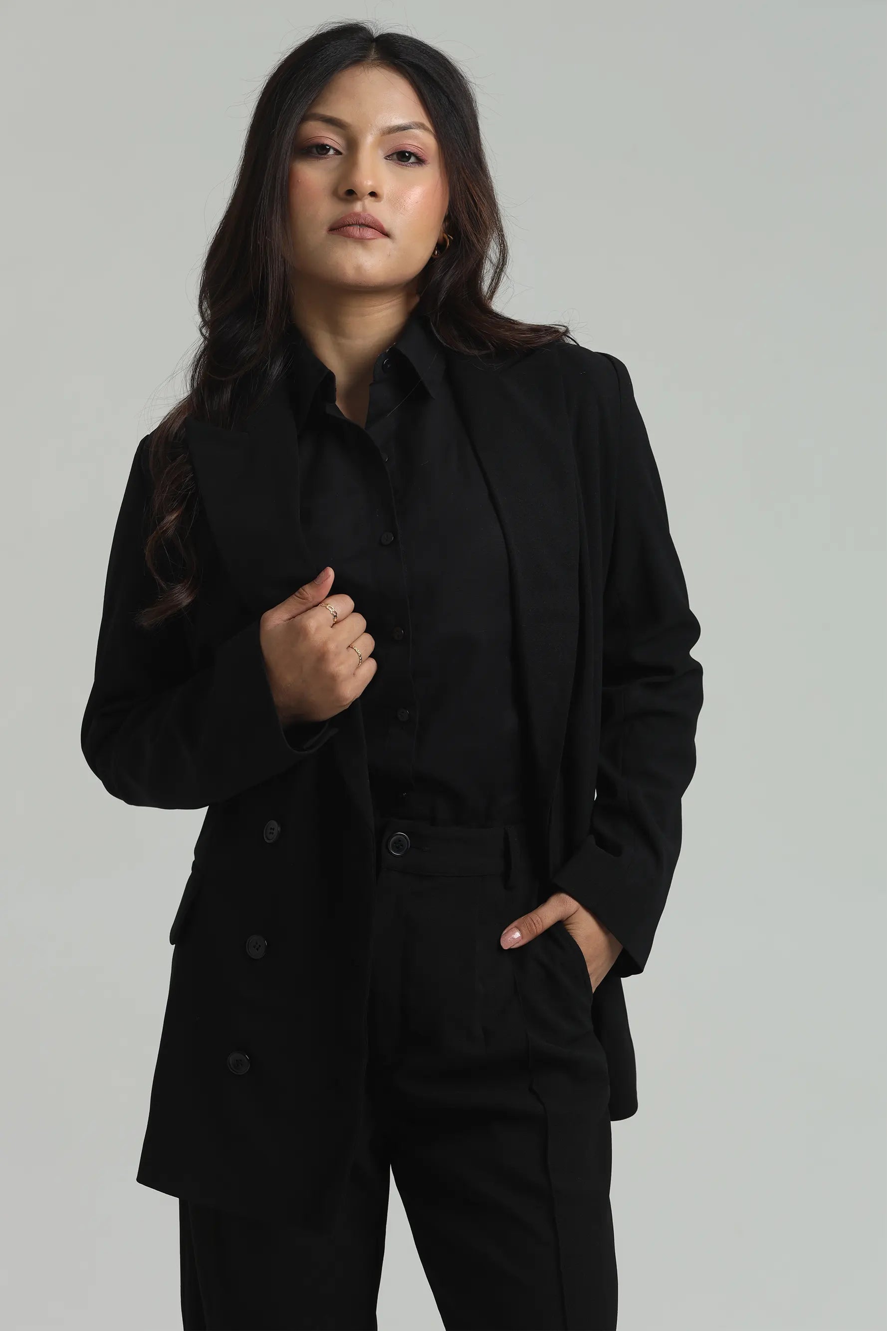 Image of Oversized Blazers - Black