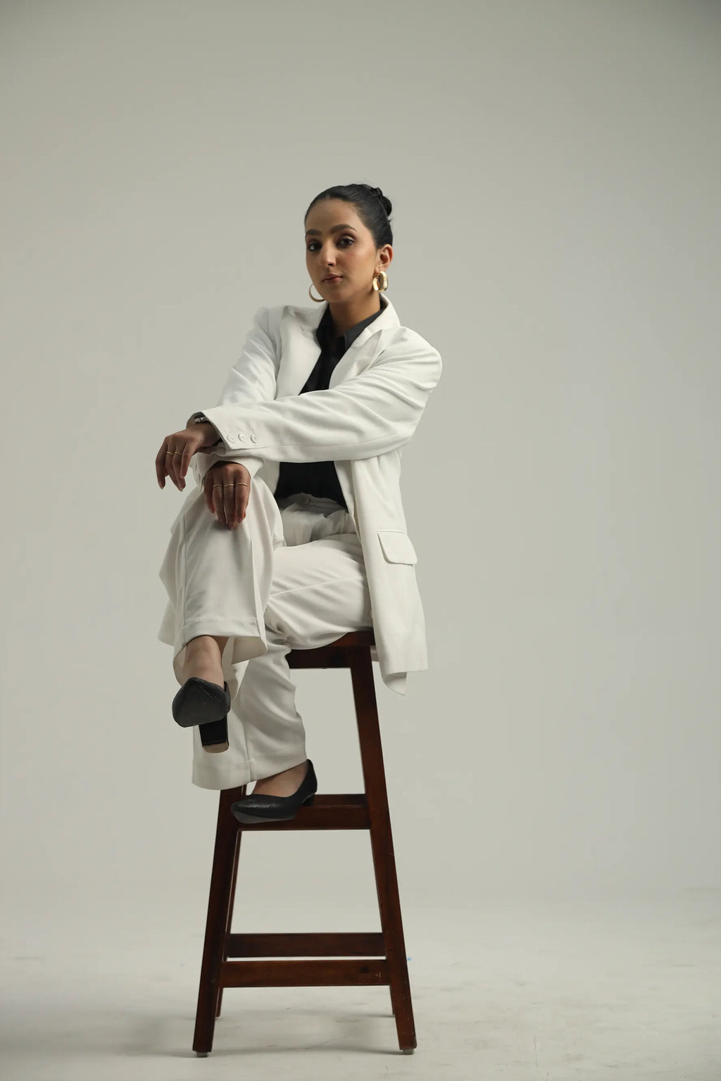 Oversized Blazers - White