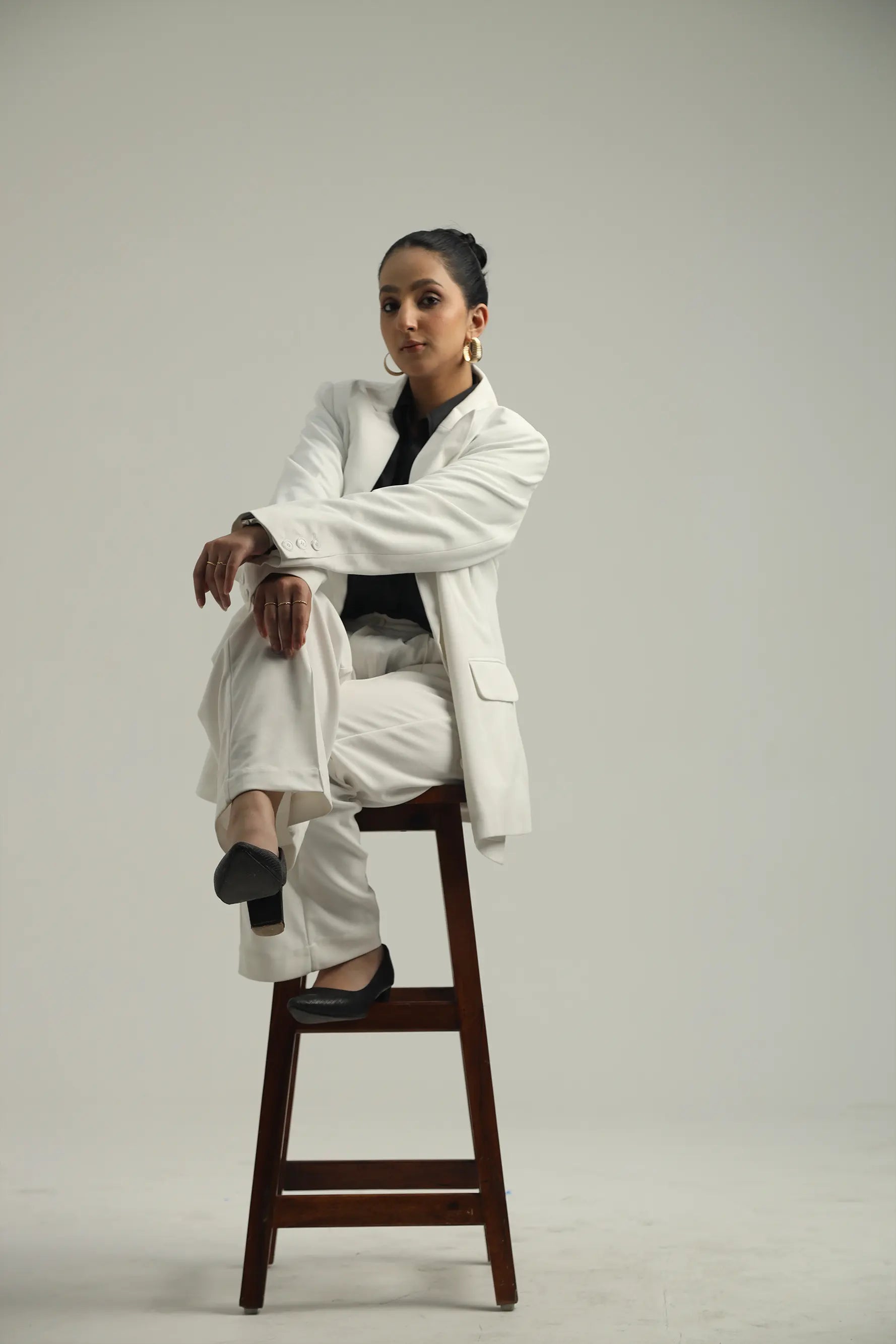 Oversized Blazers - White