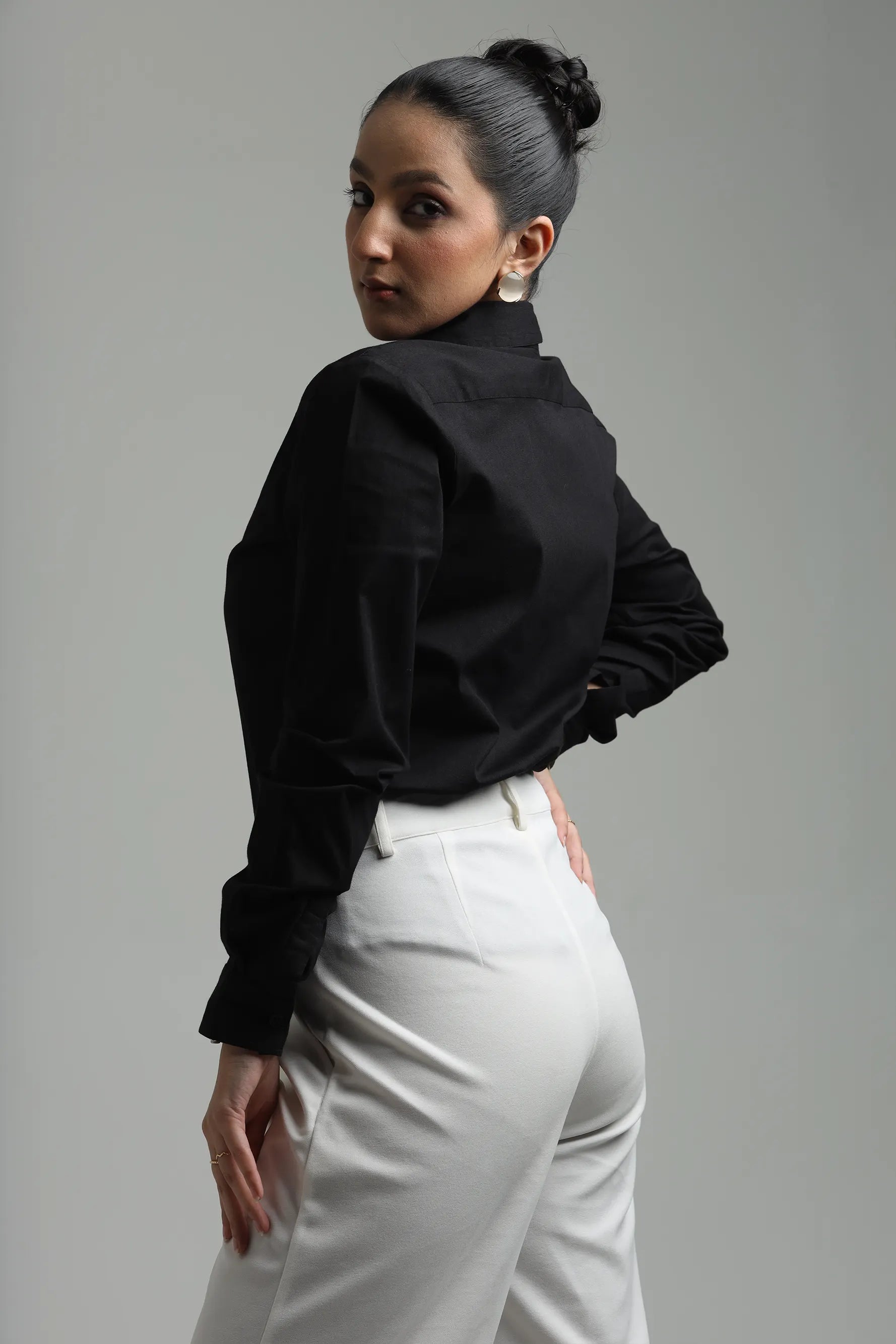 Image of Cotton Blend Regular Fit Shirt