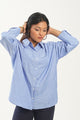 Blue Stripes Oversized Shirt