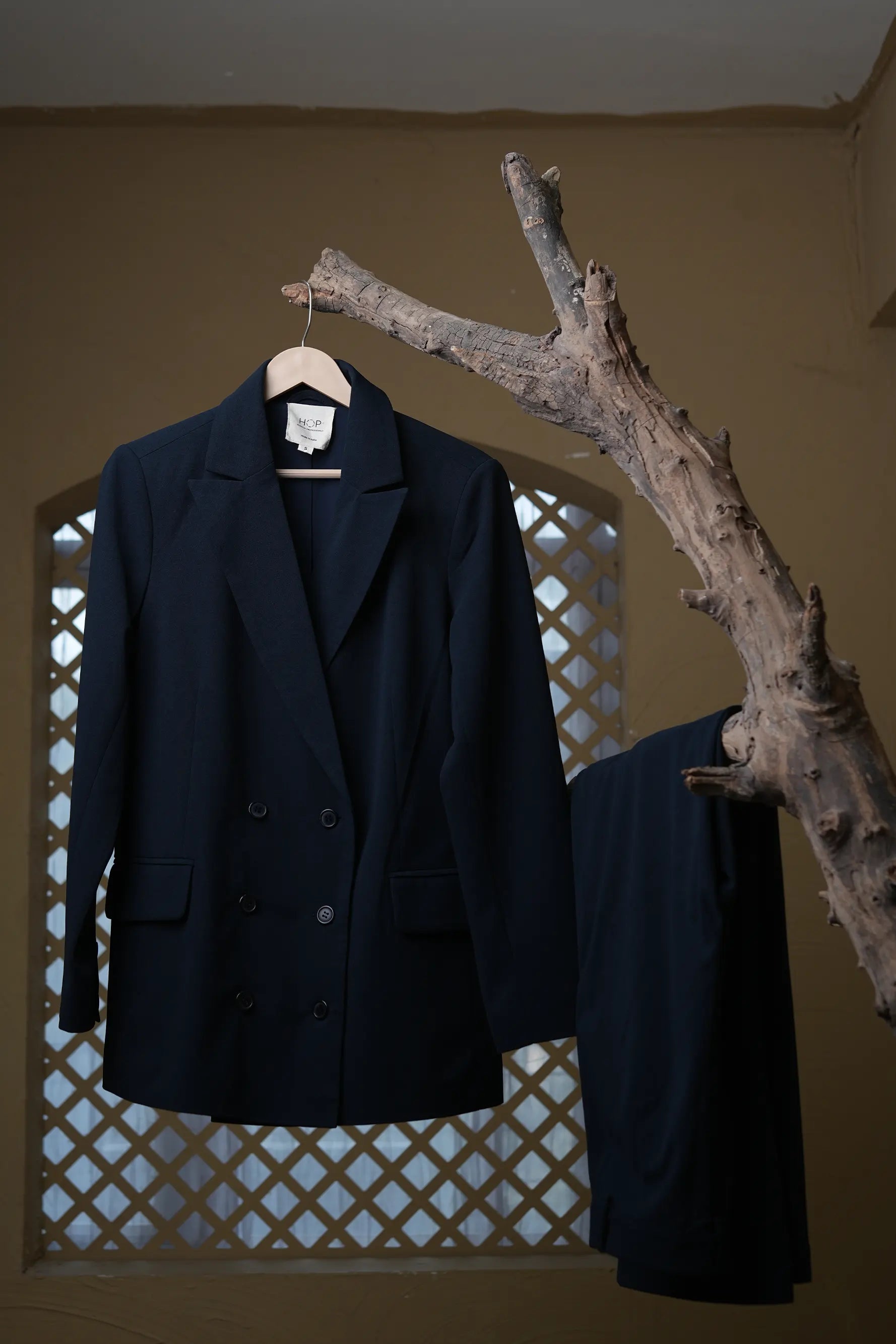 Image of Oversized Blazers - Navy Blue