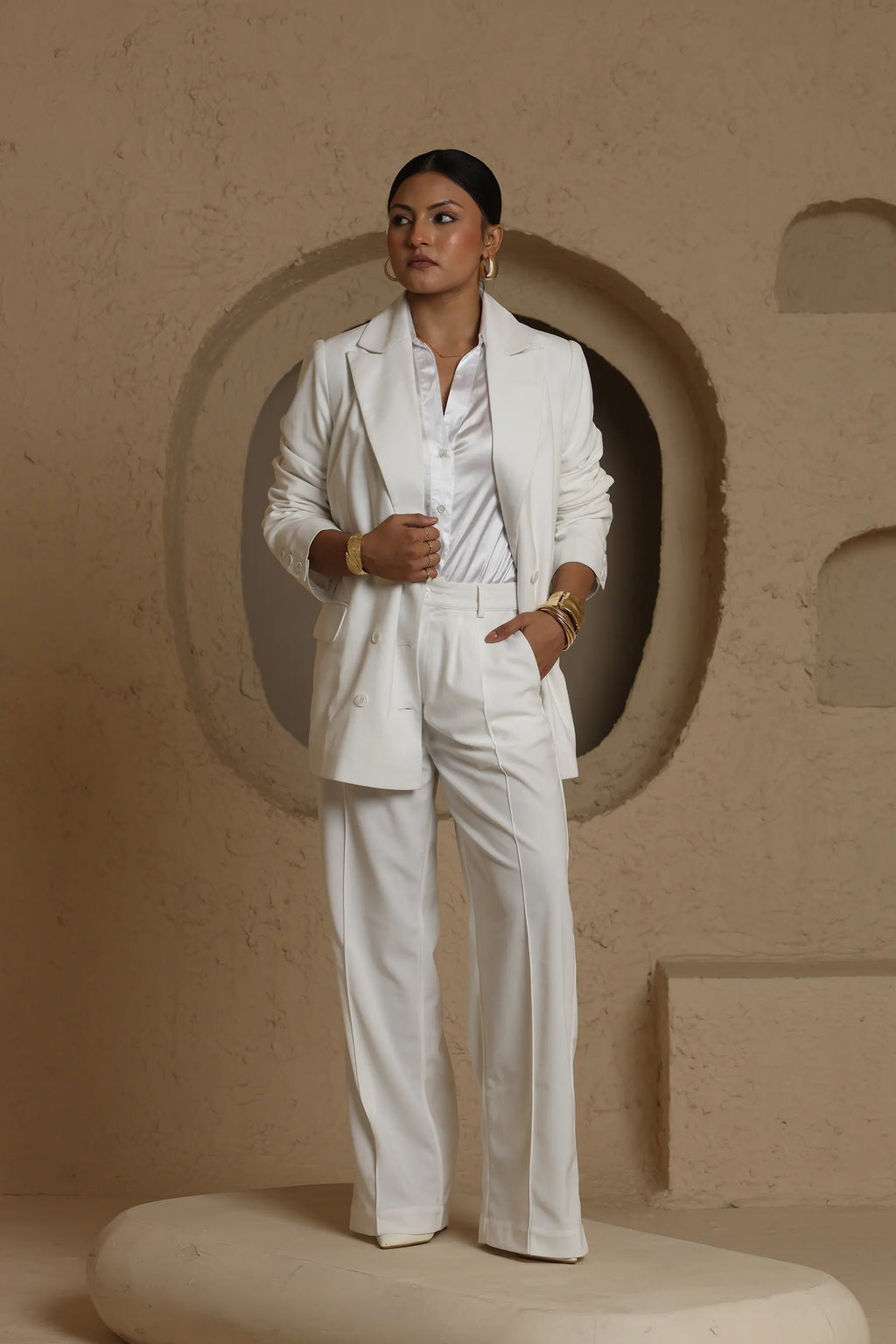 Oversized Blazers - White