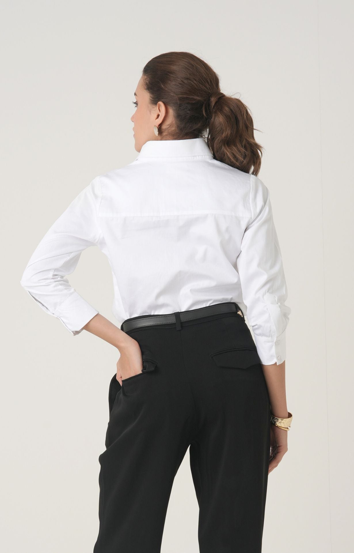 Image of The Structured Pintex Shirt