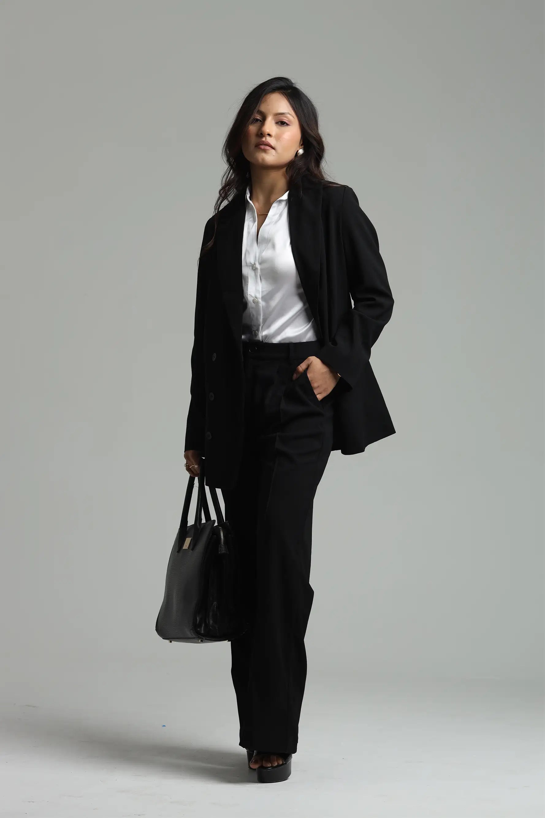 Image of Oversized Blazers - Black