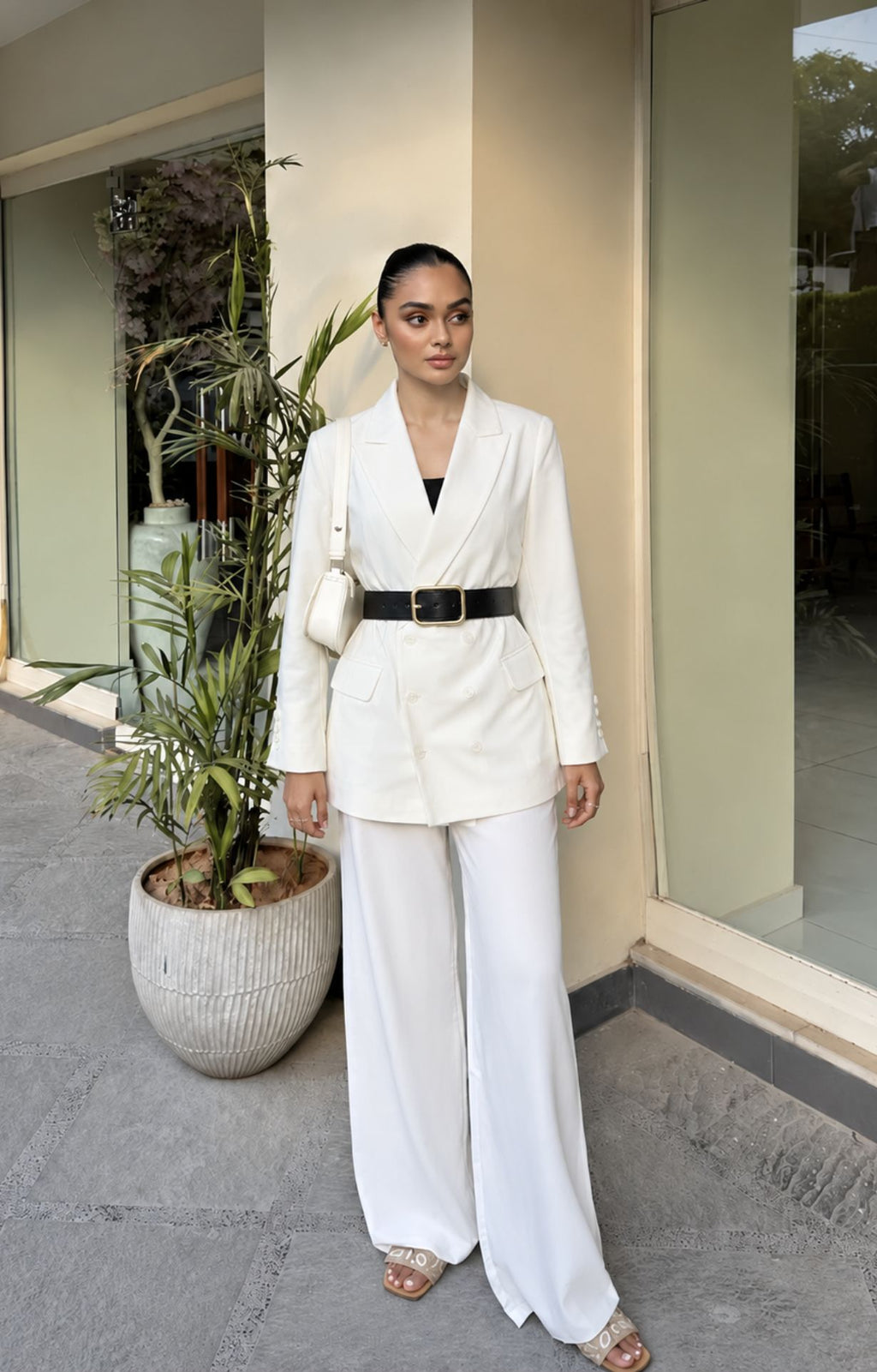 Oversized Blazers - White
