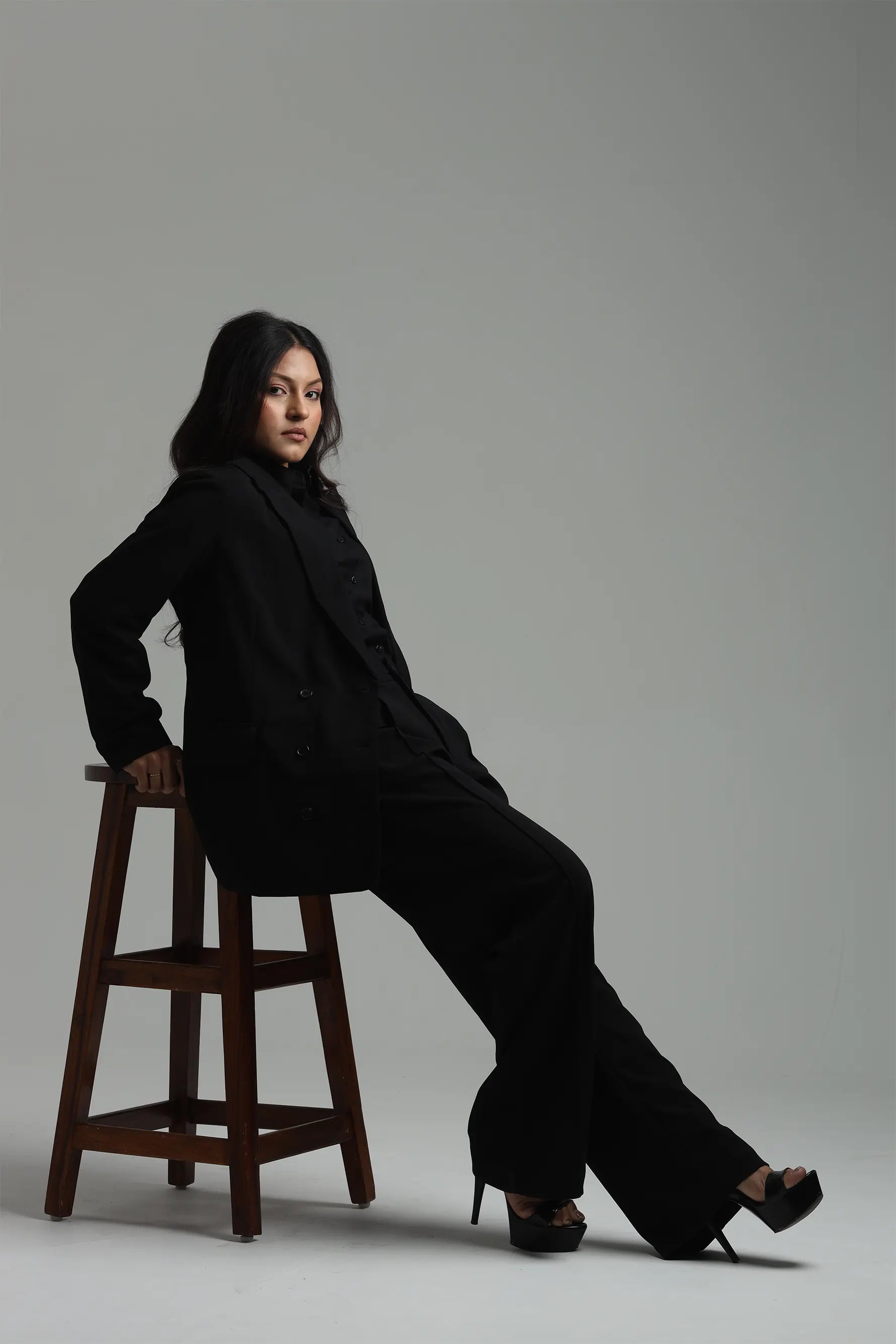 Image of Oversized Blazers - Black