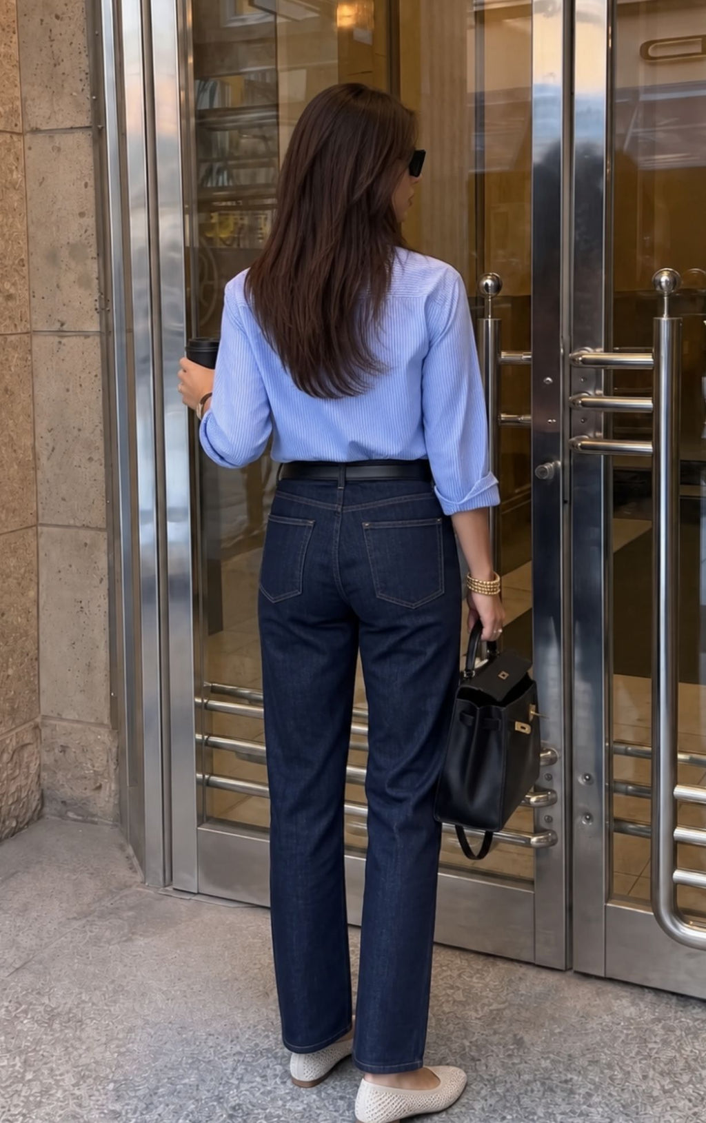 Blue Stripes Oversized Shirt