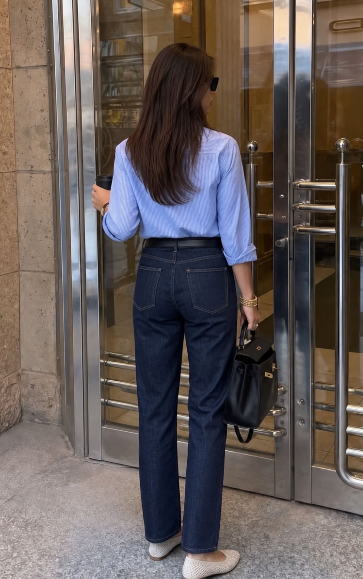 Blue Stripes Oversized Shirt