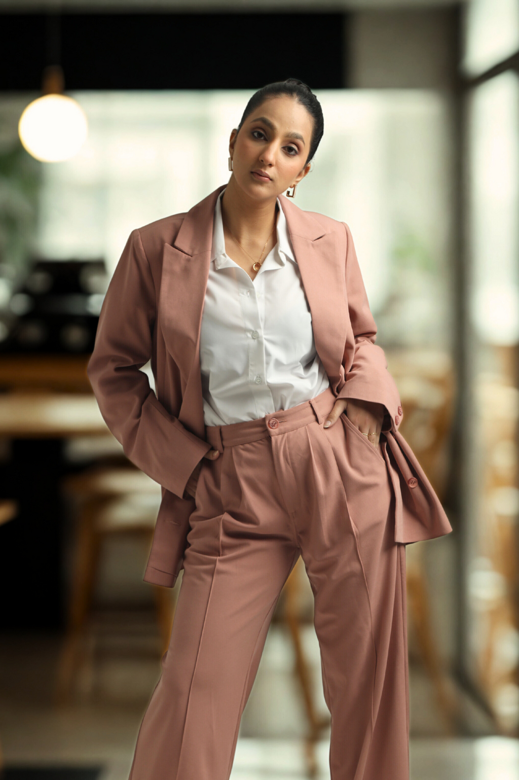 Oversized Blazers -Dusty Pink