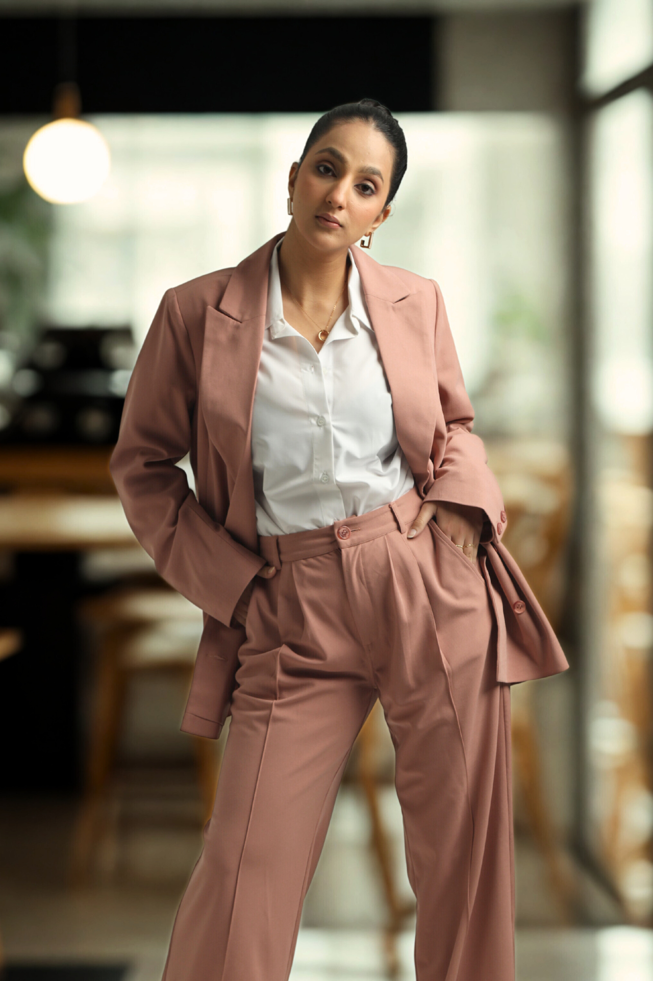 Oversized Blazers -Dusty Pink