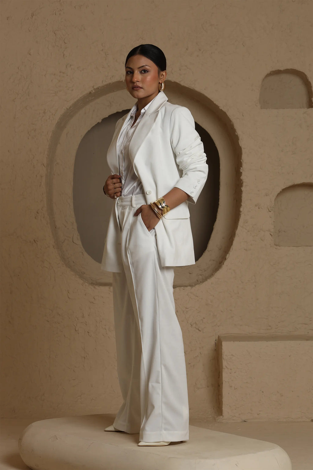 Oversized Blazers - White