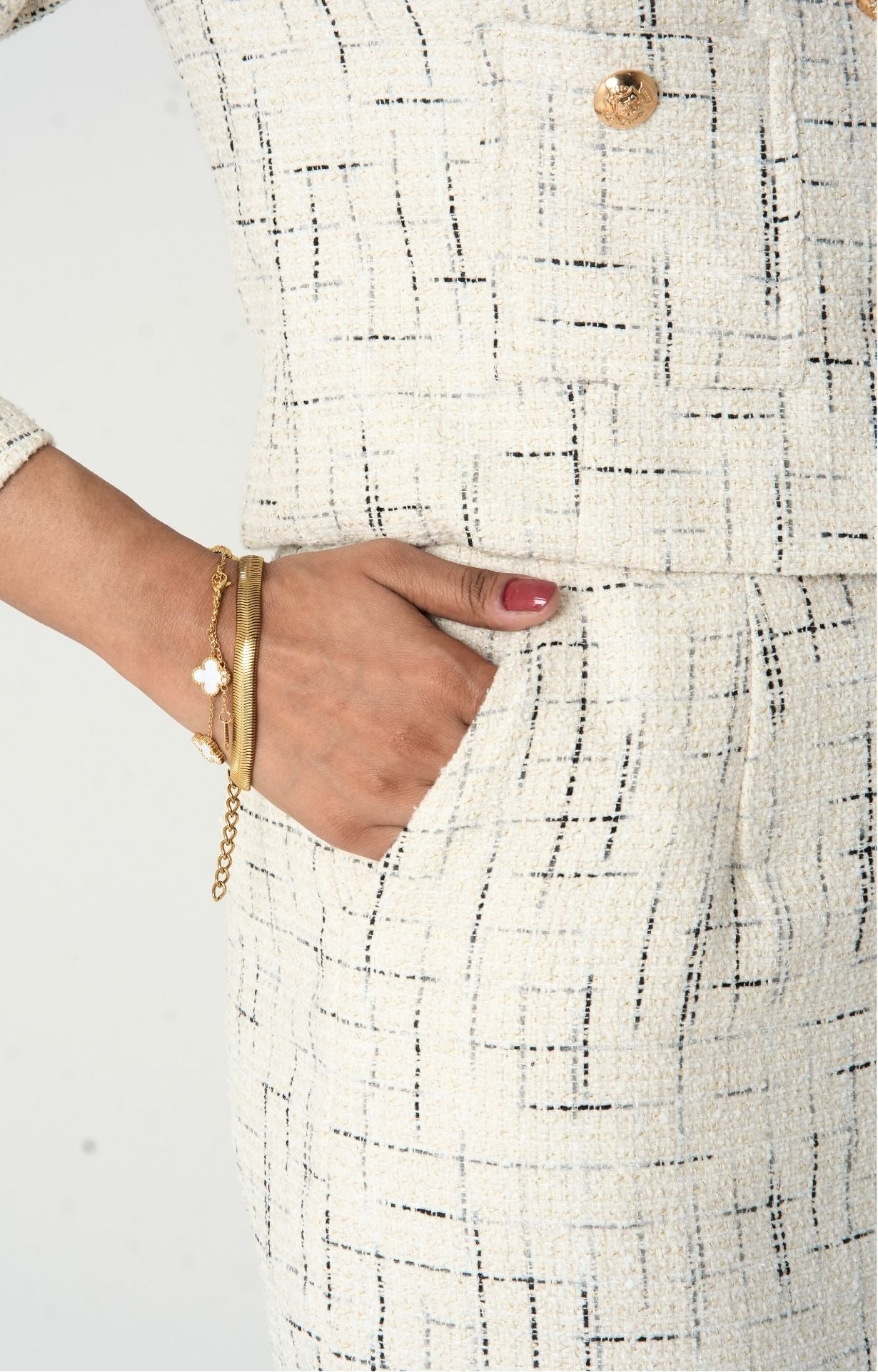 Image of The Morning Light Tweed Long Skirt