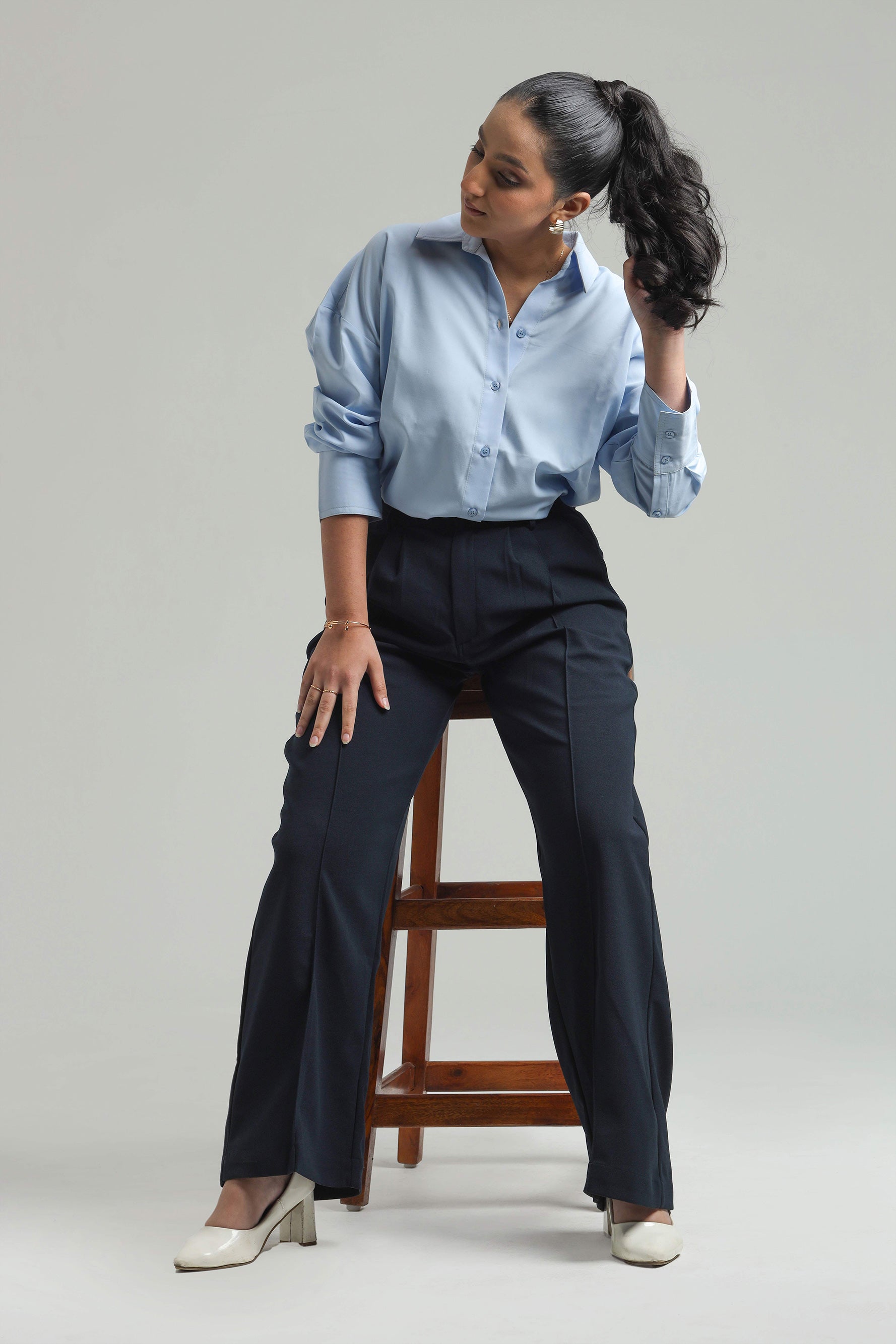 Image of Oversized Cotton Shirt