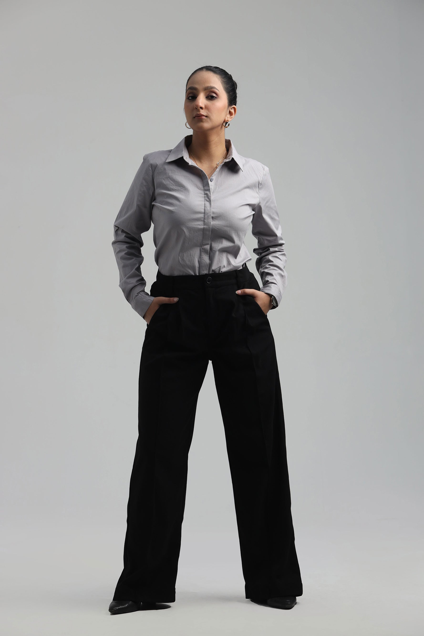 Image of Cotton Blend Regular Fit Shirt