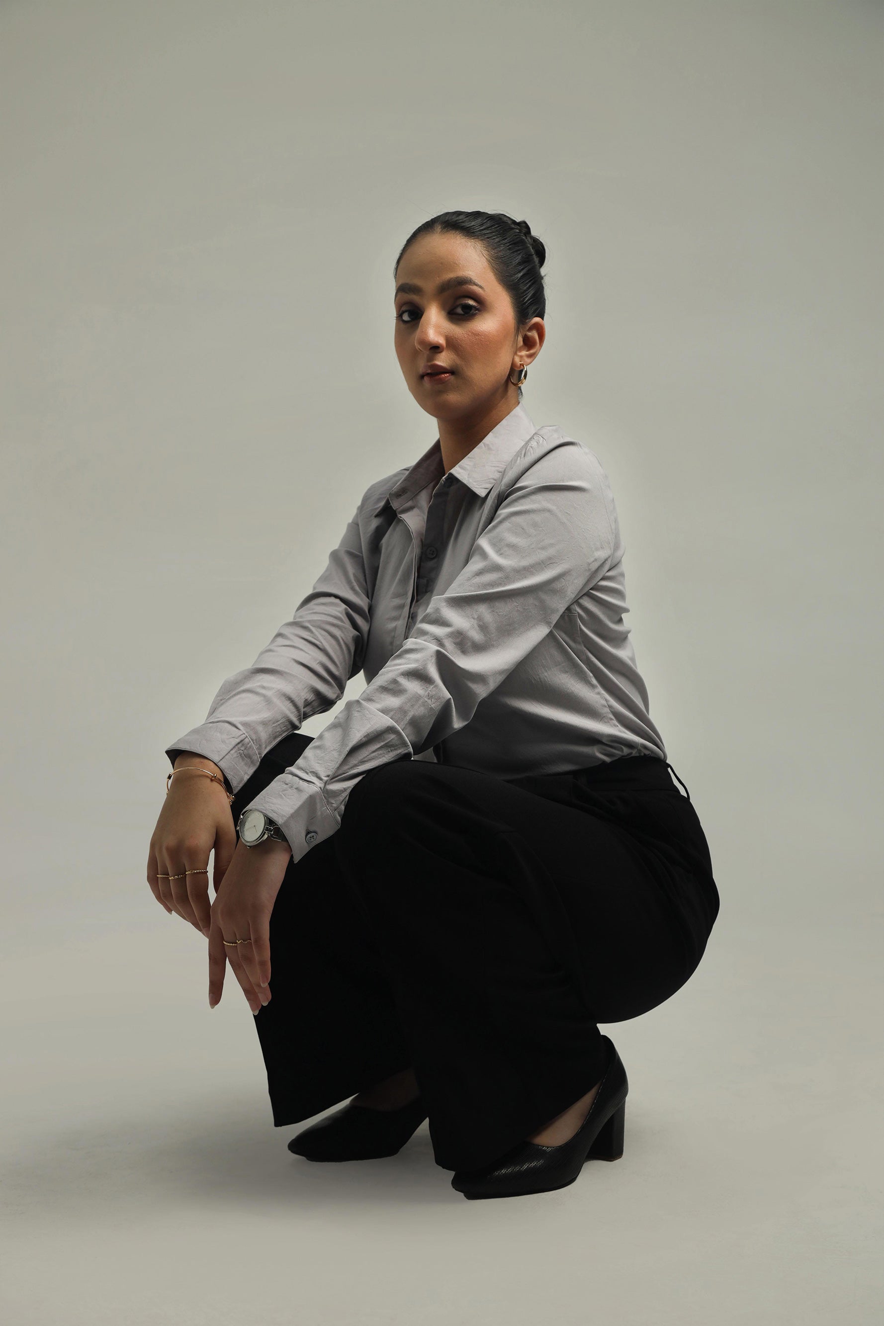 Image of Cotton Blend Regular Fit Shirt