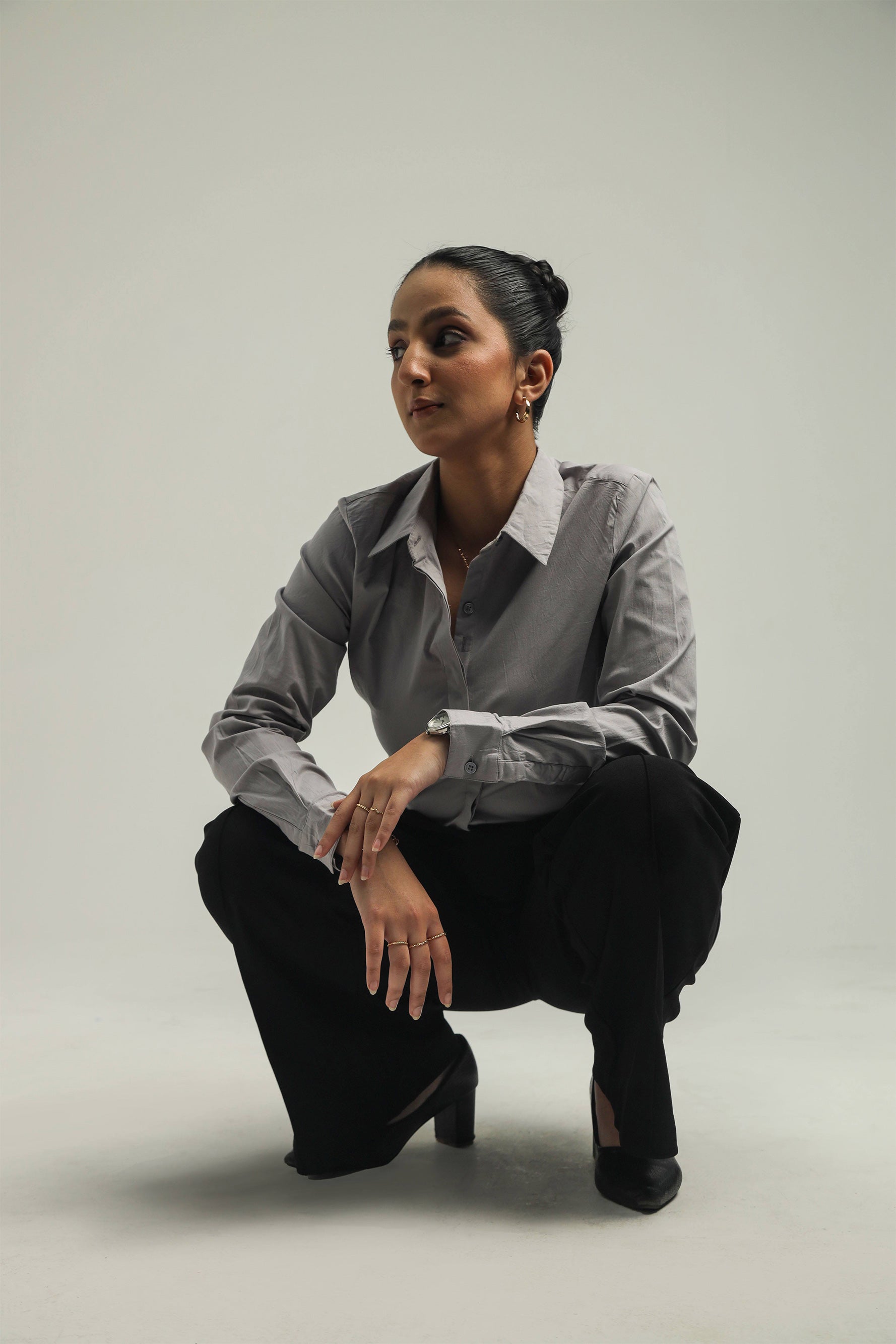 Image of Cotton Blend Regular Fit Shirt