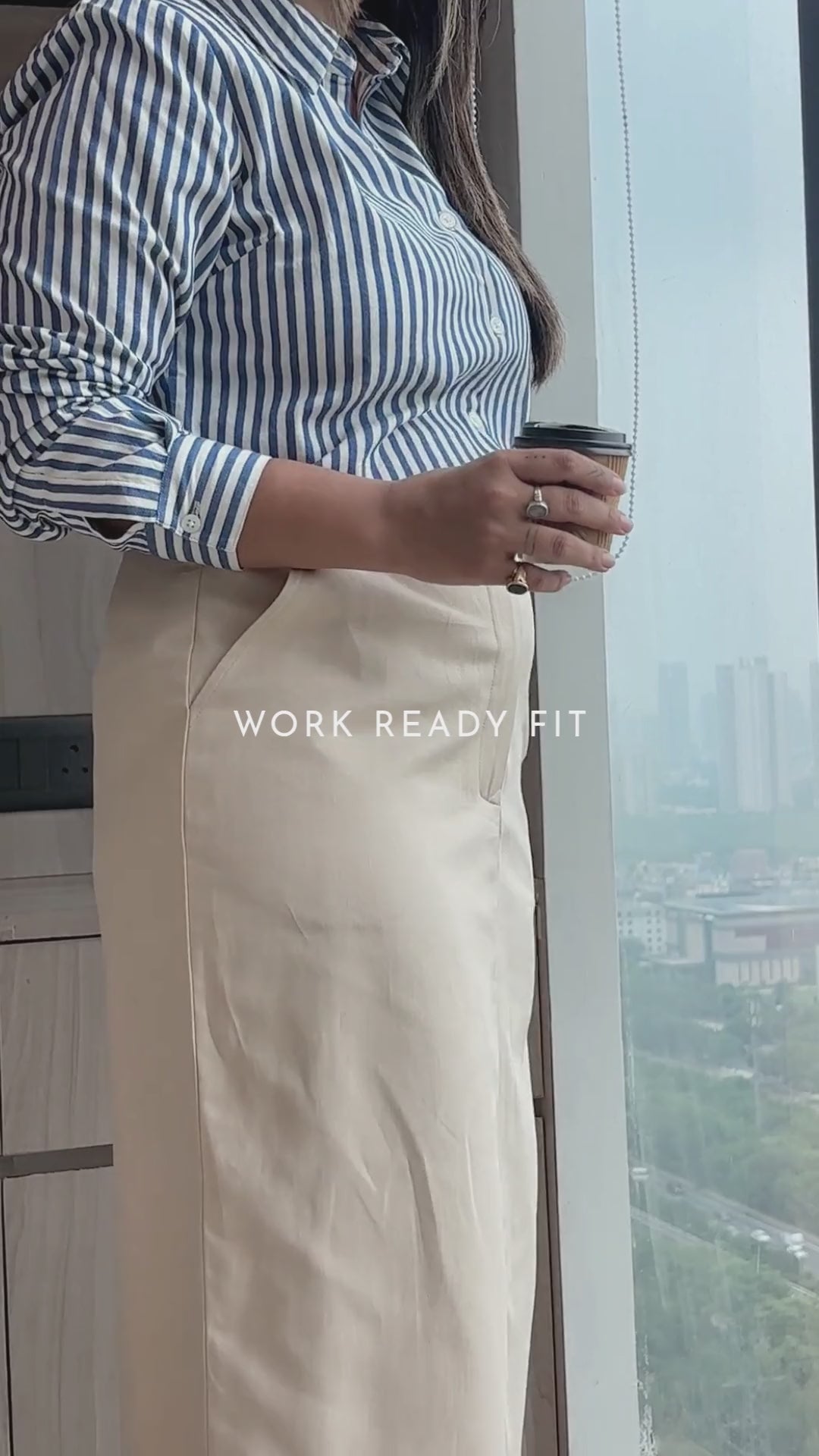 Stripped Cotton Shirt - Blue