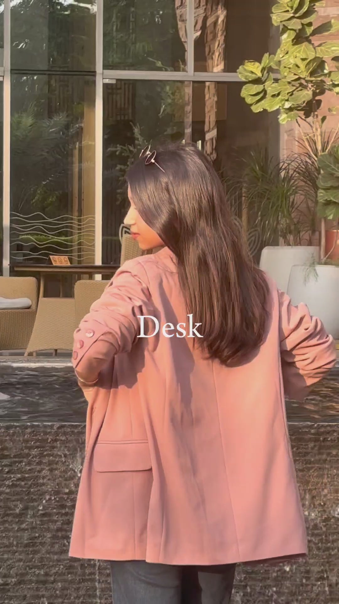 Oversized Blazers - Pink